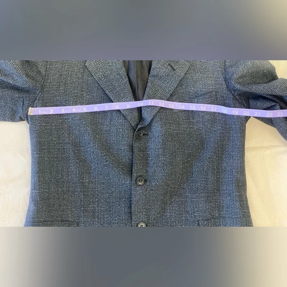 1930s Union Made Strictly Custom Tailoring Dark Grey Men's Blazer Mob Clean Cut - Picture 10 of 12